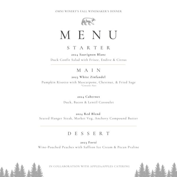 2025 Autumn Winemaker's Dinner