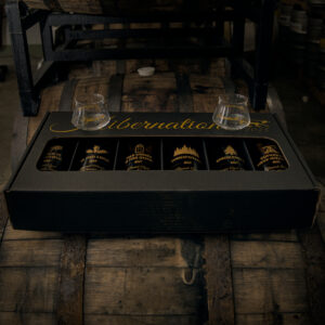 The 2025 Hibernation Limited-Edition Barrel-Aged Beer Box with included glassware