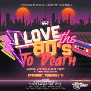 I Love the '80s...TO DEATH: Murder Mystery Party
