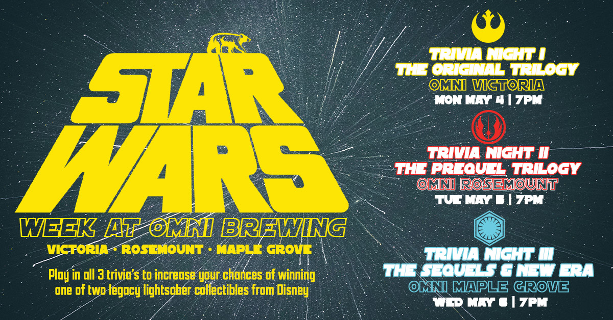 Star Wars Trivia week at OMNI Brewing